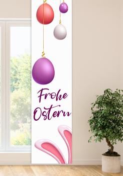 Ostermotiv modern, Schiebegardine modern
